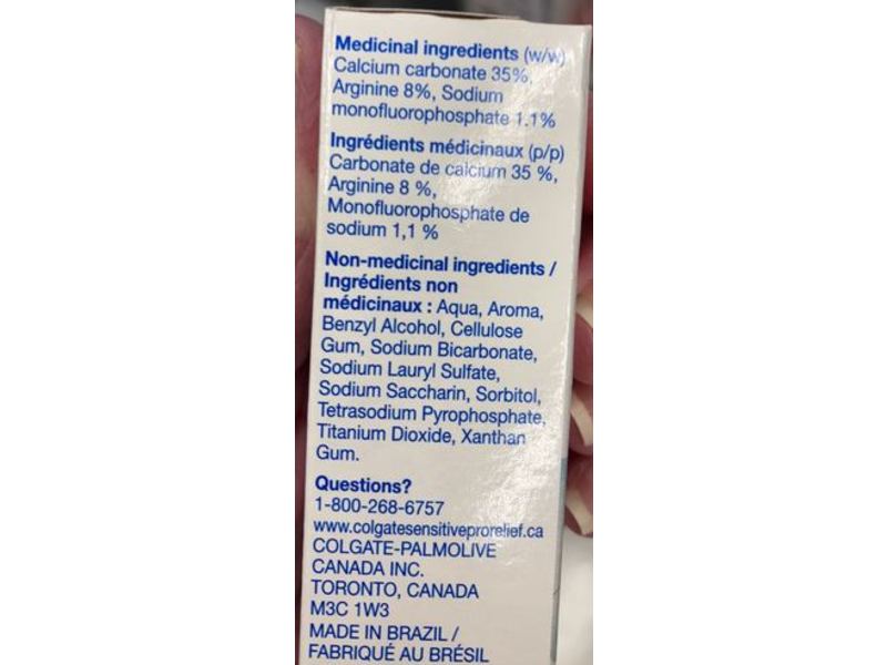 Colgate Anticavity Toothpaste, Sensitive, Pro-Relief, 22 mL