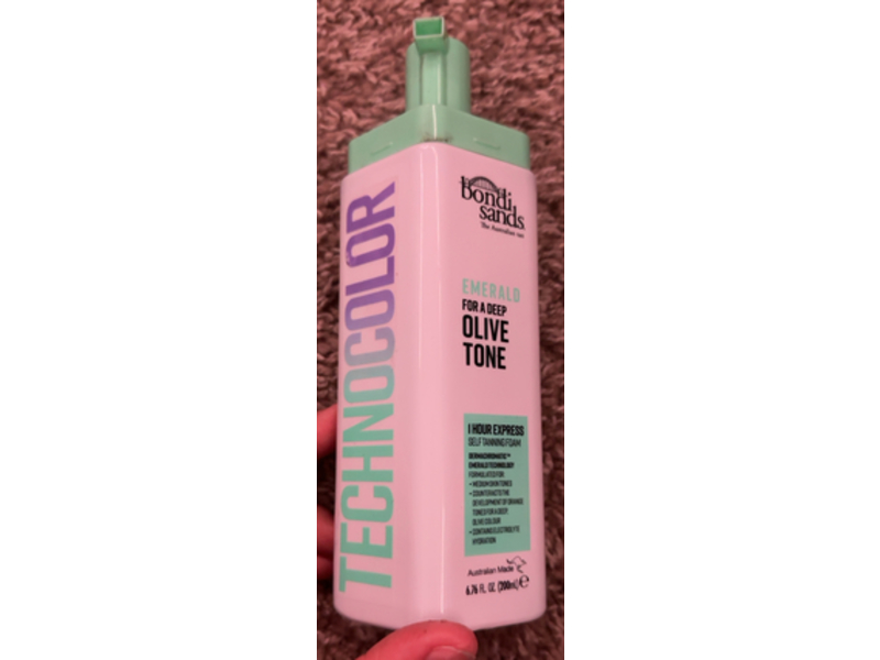 Bondi Sands Self Tanning Foam, Emerald, Olive Toner, 6.76 fl oz/200 mL
