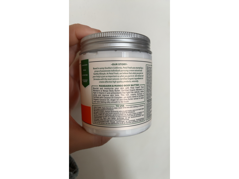 Petal Fresh Body Butter, Mandarin/Mango, 8 Ounce