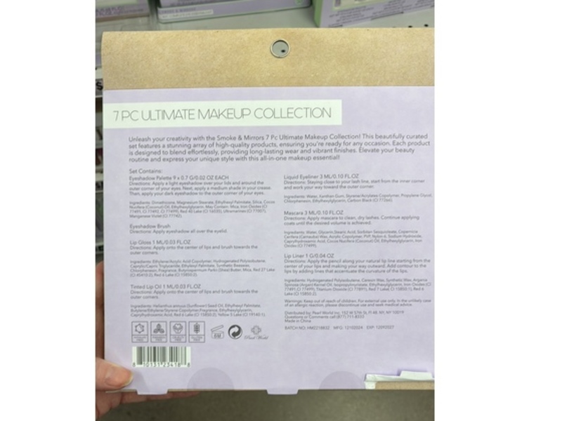 Clean Beauty Smoke & Mirrors 7Pc Ultimate Makeup Collection Kit