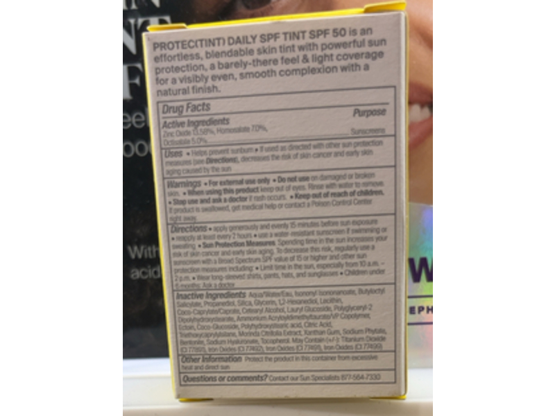 Supergoop! Protect Tinted Sunscreen, SPF 50 PA ++++, 22 W, 1.18 fl oz/35 mL