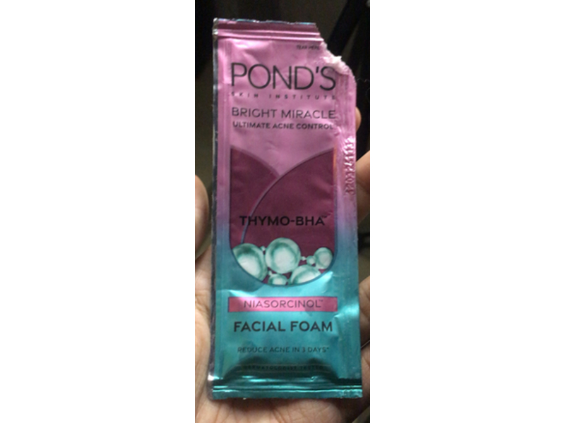 Pond's Thymo-BHA Bright Miracle Facial Foam, Niasorcinol, 10 g