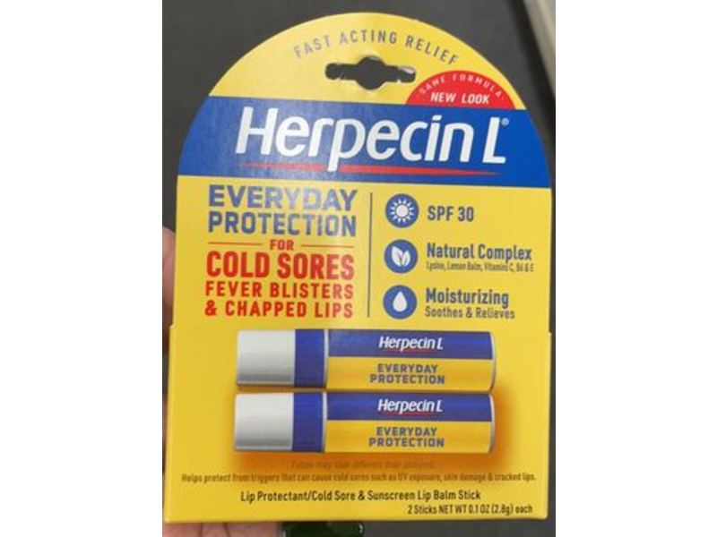 Herpecin-L Lip Protectant, Cold Sore, 0.1 oz/2.8 g, Pack Of 2