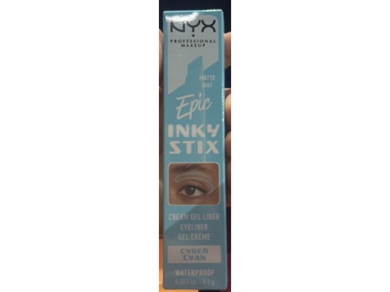 NYX Professional Makeup Epic Inky Stix Eyeliner, 07 Cyber Cyan, 0.003 oz/0.1 g