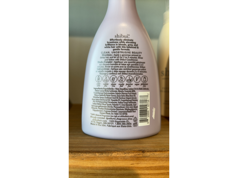 Shibui Violet Toning Shampoo, 12 fl oz/355 mL
