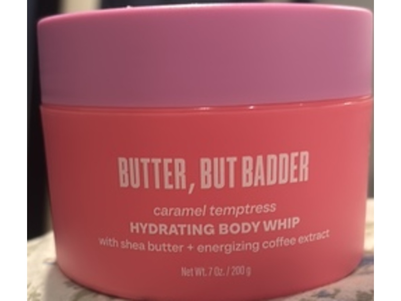 Supersuite Butter, But Badder Hydrating Body Whip, Shea Butter +Energizing Coffee Extract, 7 fl oz/200 g