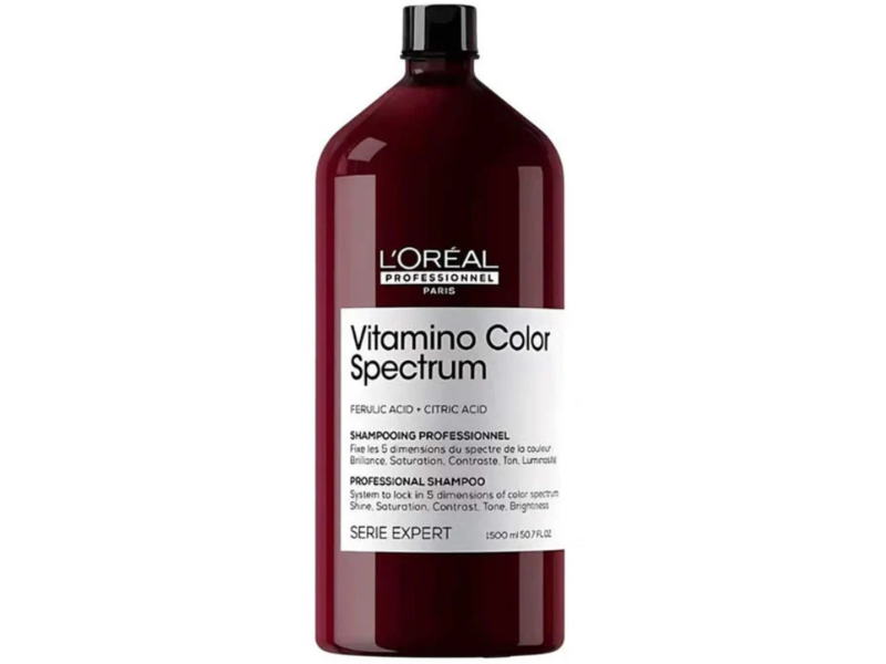 L'Oreal Paris Vitamino Color Spectrum Professional Shampoo, Ferulic Acid + Citric Acid, 50.7 fl oz/1500 mL