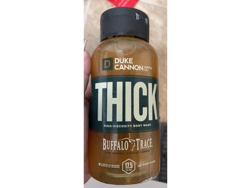 Duke Cannon Supply Co Thick High-Viscosity Body Wash Oak Barrel, Woodsy, Amber Scent, 17.5 fl oz