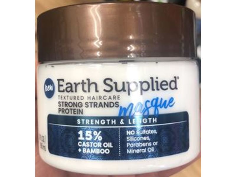 Earth Supplied Strong Strands Protein Masque, Strength & Length, 12 oz