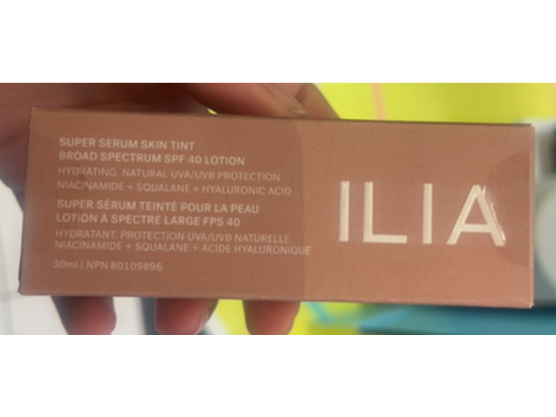 ILIA Super Serum Skin Tint Lotion, SPF 40, Niacinamide + Squalane & Hyaluronic Acid, 30 mL
