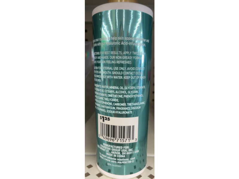 B.Pure Hydrating Body Lotion, Hyaluronic Acid, 10 fl oz/296 mL