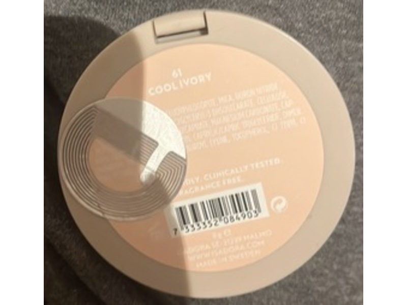 Isadora The No Compromise Matte Longwear Powder, 61 Cool Ivory