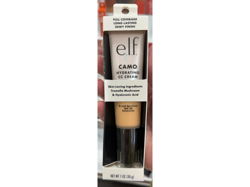 e.l.f Camo Hydrating CC Cream, SPF 30 250 W, 1 oz/30 g