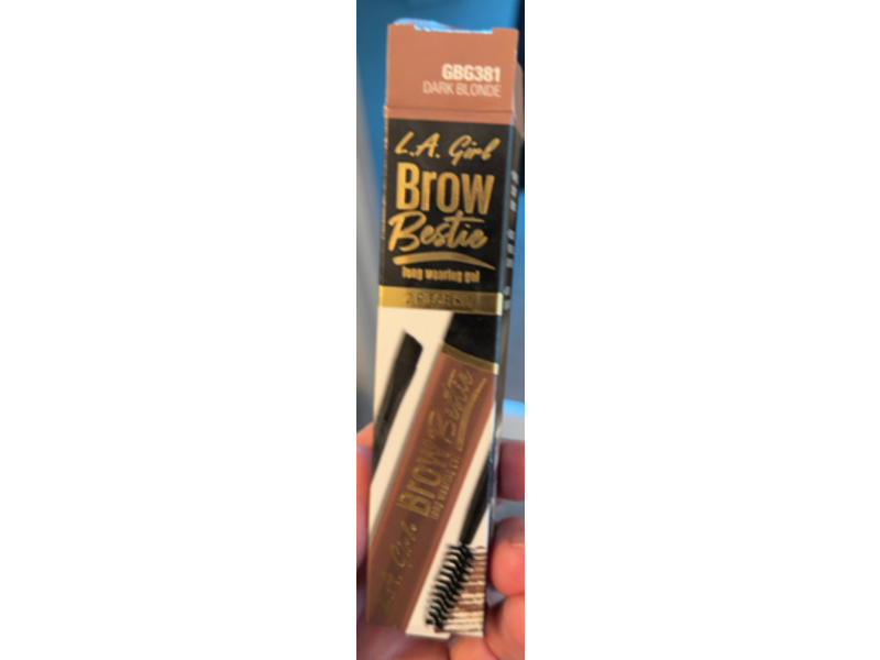 L.A. Girl Brow Bestie Long Wearing Gel Kit, Dark Blonde, 0.08 fl oz/2.5 mL