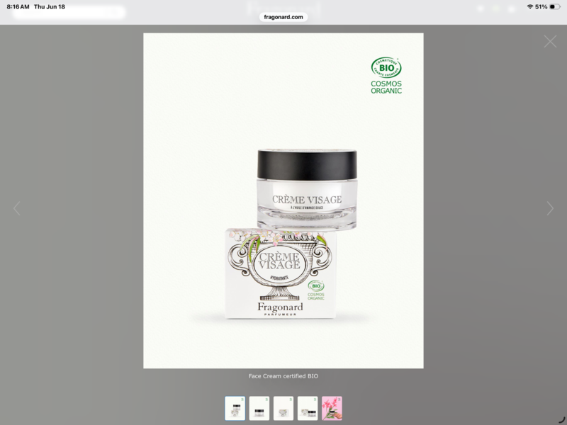 Fragonard Face Cream, Sweet Almond, 100 mL