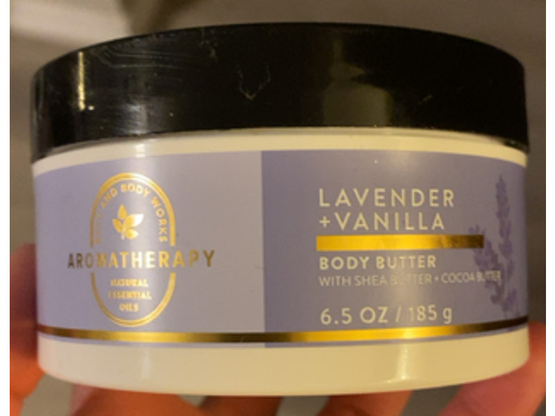 Bath & Body Works Aromatherapy Body Butter, Lavender+Vanilla, 6.5 oz/185 g