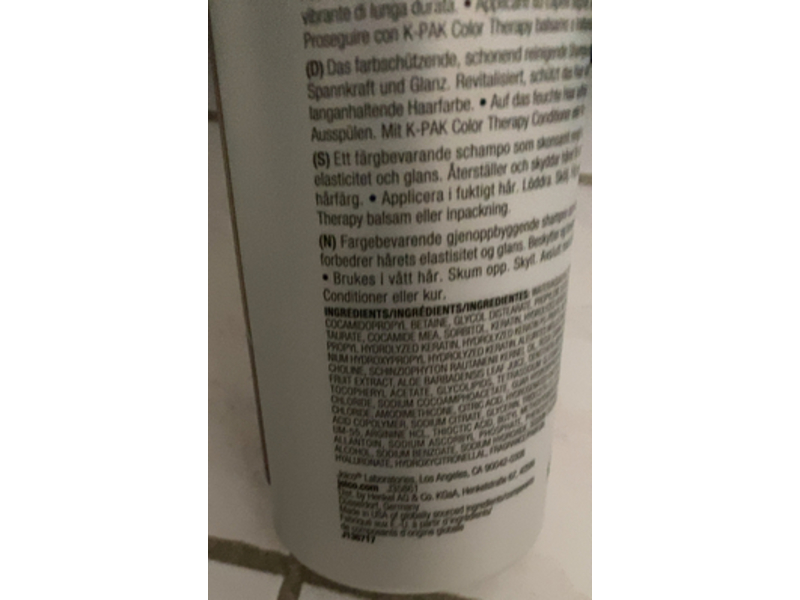 Joico K - Pak Color Protecting Shampoo, 33.8 fl oz/1L