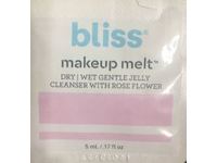 Bliss Makeup Melt Gentle Jelly Cleanser, Rose Flower, 0.17 fl oz - Image 2