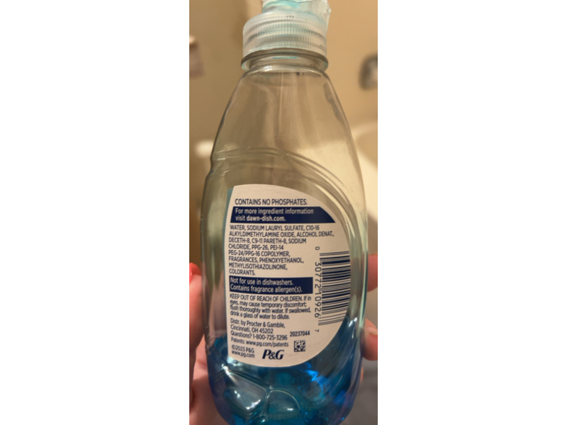 Dawn Dishwashing Liquid, 5.8 fl oz/171 mL