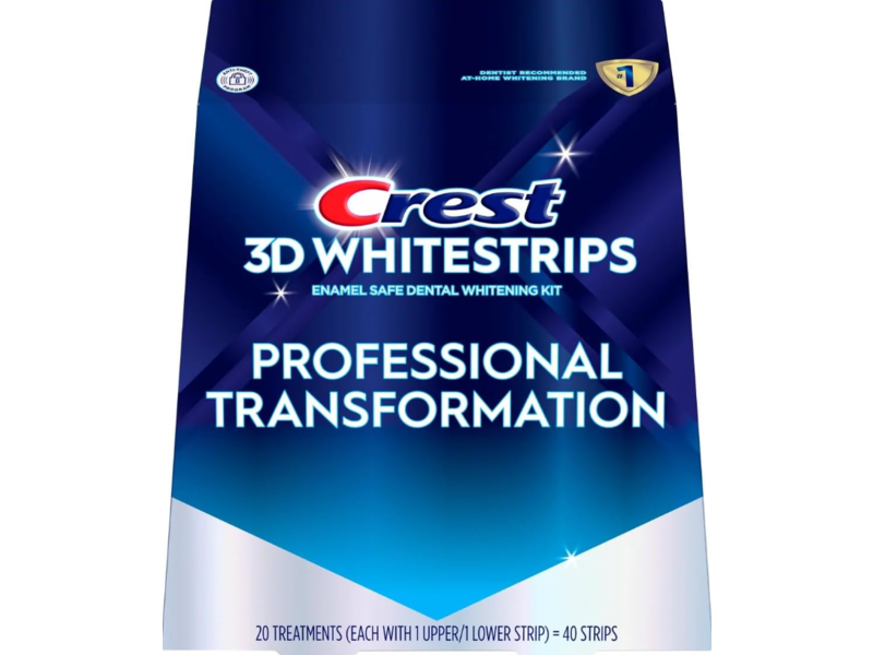 Crest 3D Whitesrips Professional Transformation Dental Whitening Kit, 40 Count