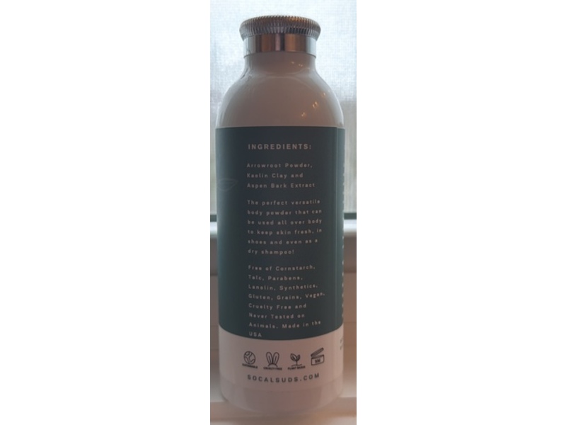 Socal Suds & Company Body Powder, Unscented, 4 oz