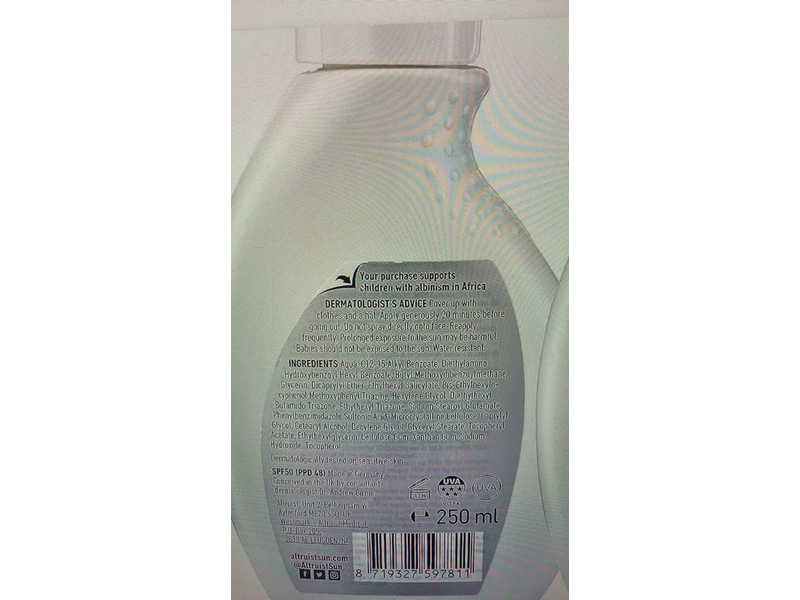 Altruist Family Sunspray, SPF 50, 250 mL