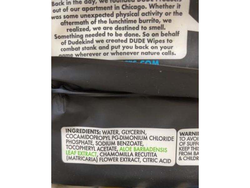 DUDE Wipes Flushable Wipes, Vitamin E & Aloe, 48 Count