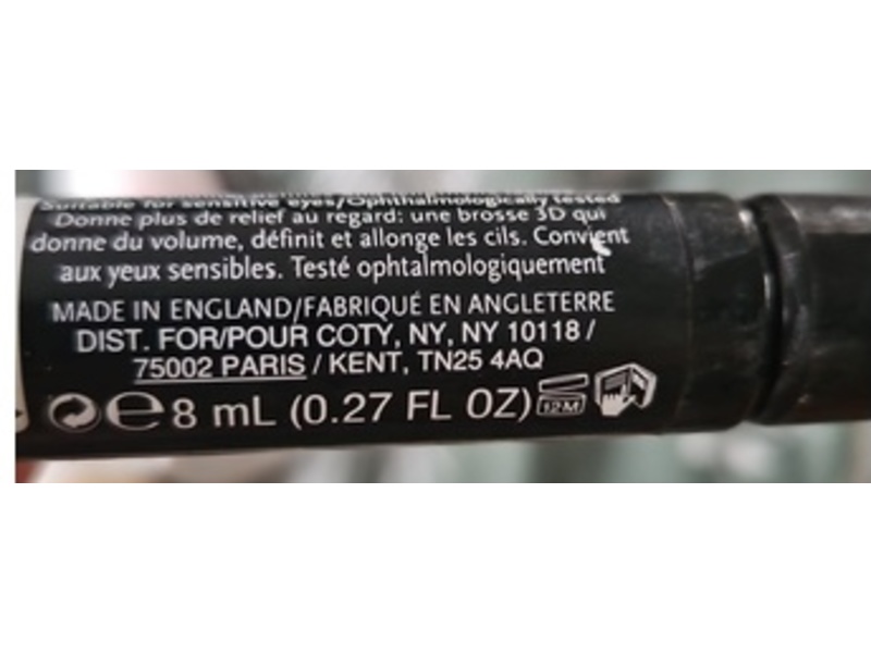 Rimmel London Extra 3D Lash Mascara, 003 Extreme Black, 0.27 fl oz/8 mL