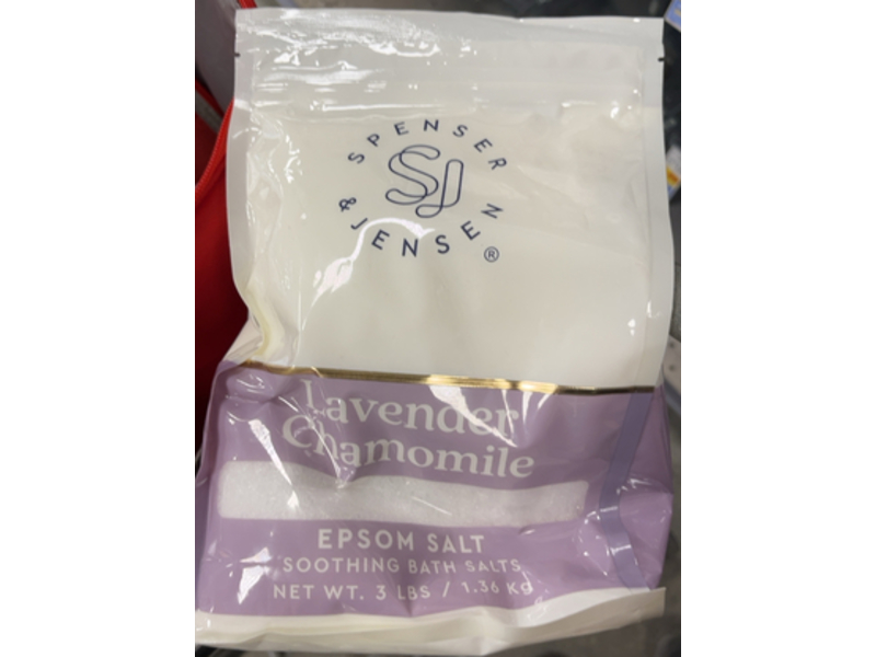 Spenser & Jensen Soothing Bath Salts, Lavender & Chamomile , 3 Lbs/1.36 kg