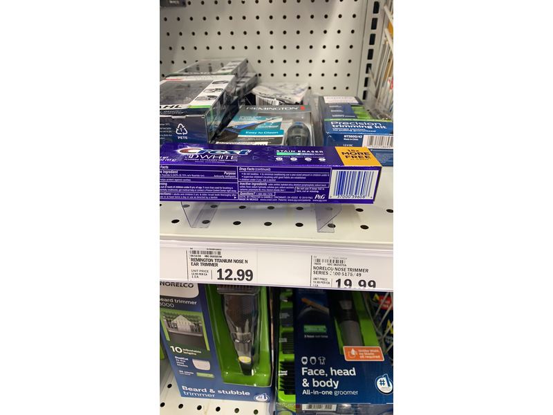 Crest 3D White Stain Eraser Fresh Mint Whitening Toothpaste 2.3 Oz(pack of 3)