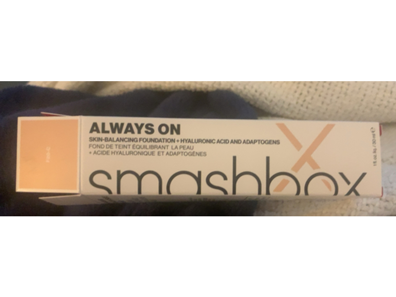 Smashbox Always On Skin-Balancing Foundation, F20C, 1 fl oz/30 mL