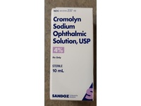 Cromolyn Sodium Ophthalmic Solution 4%, 10 mL, Sandoz (Rx) - Image 3