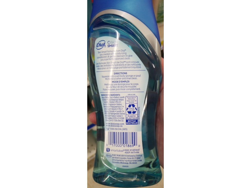 Dial Hydrating Body Wash, Spring Water, 12 fl oz/756 mL