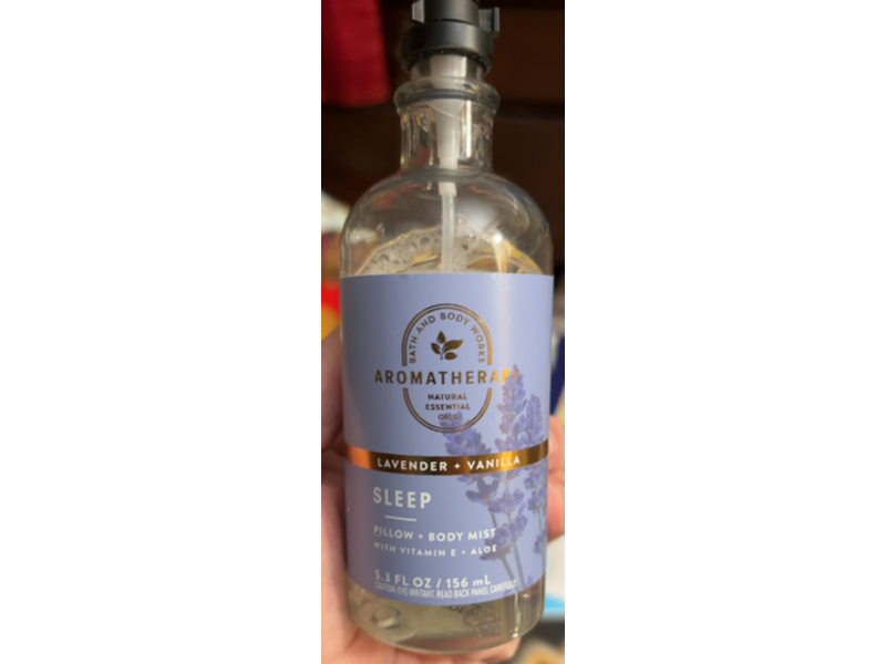 Bath & Body Works Aromatherapy Sleep Pillow + Body Mist, Lavender + Vanilla, 5.3 fl oz/156 mL