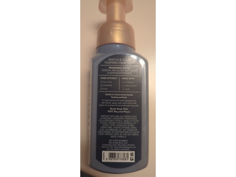 Bath & Body Works Gentle And Clean Foaming Hand Soap, Sea Salt Cliffs, 8.75 fl oz/259 mL