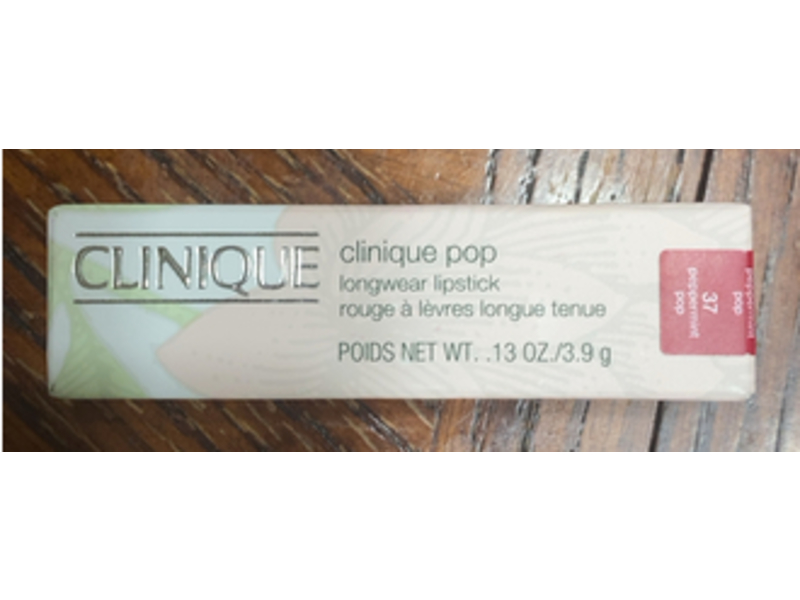Clinique Pop Longwear Lipstick, 37 Peppermint Pop, 0.13 oz/3.9 g
