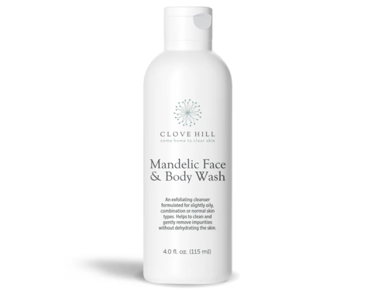 Clove Hill Mandelic Face & Body Wash, 4 fl oz/115 mL