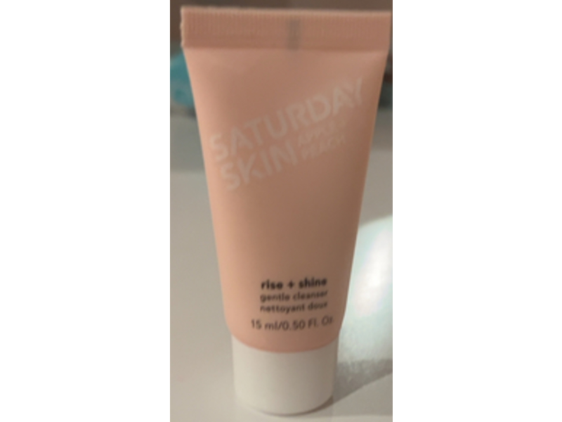 Saturday Skin Gentle Cleanser, Rise + Shine, 0.50 fl oz/15 mL
