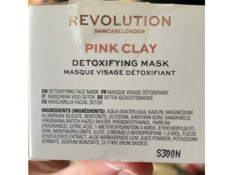Revolution Skincare London Detoxifying Mask, Pink Clay, 1.69 fl oz/50 mL