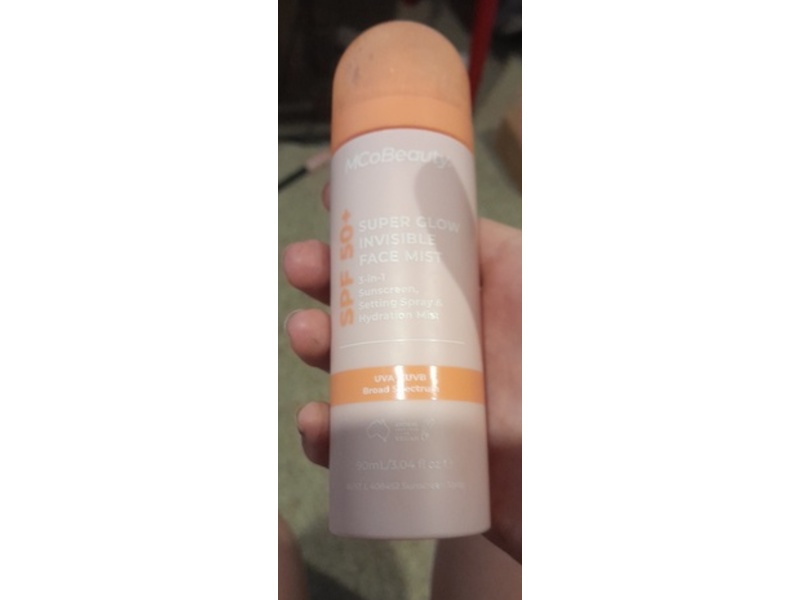 McoBeauty Super Glow Invisible Face Mist, SPF 50+, 3.04 fl oz/90 mL
