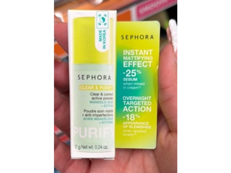 Sephora Collection Clear & Correct Active Powder, Clear & Purify, Mandelic Acid + Ectoin, 0.24 oz/7 g