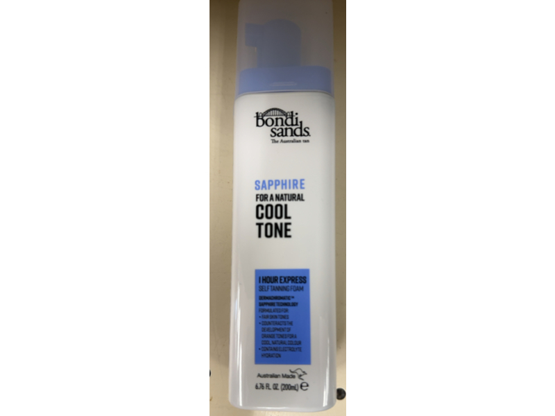 Bondi Sands Technocolor Self Tanning Foam, Sapphire, 6.76 fl oz/200 mL