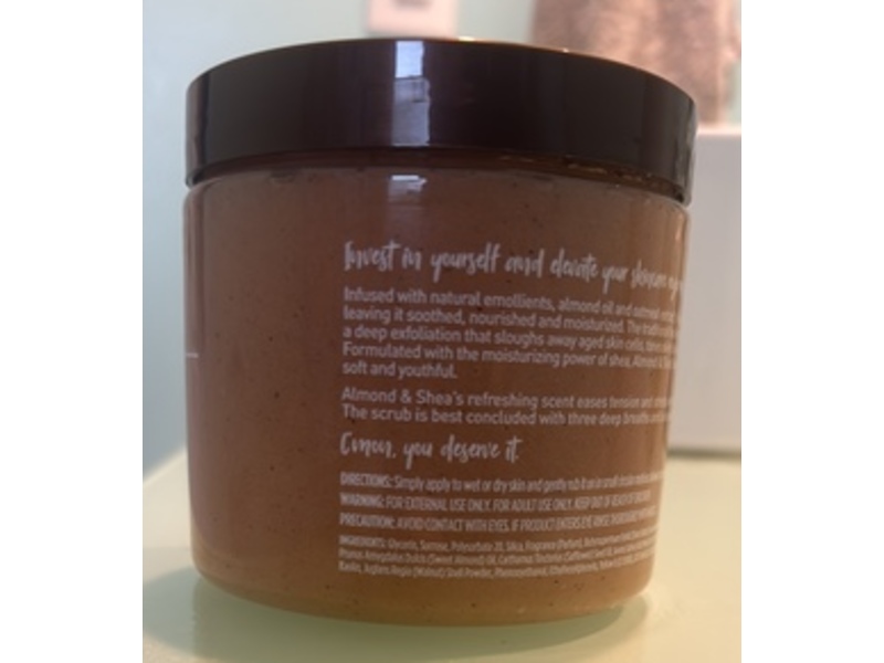 Equate Almond & Shea Sugar Scrub, 18 oz/510 g