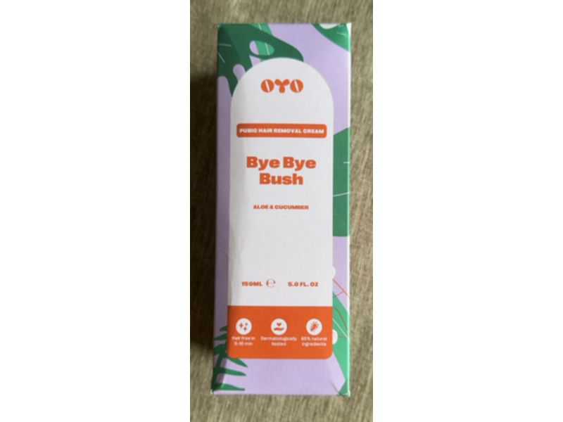 Oyo Pubic Hair Removal Cream, Bye Bye Bush, 5.0 fl oz/150 mL