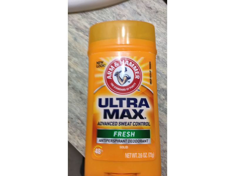 Arm & Hammer Ultramax Deodorant & Anti-Perspirant, Invisible Solid, Fresh 2.6 OZ