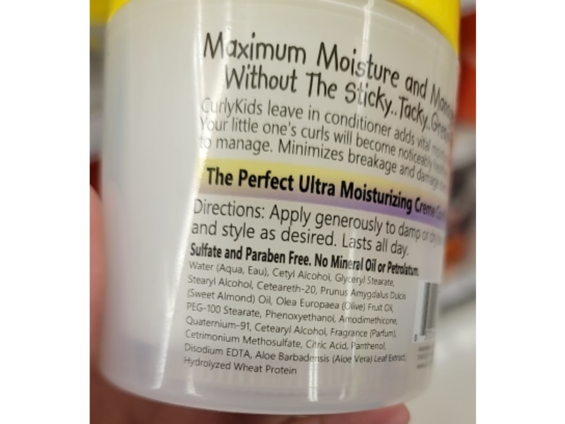Curly Kids Curly Creme Leave In Conditioner, 6 oz/170 g