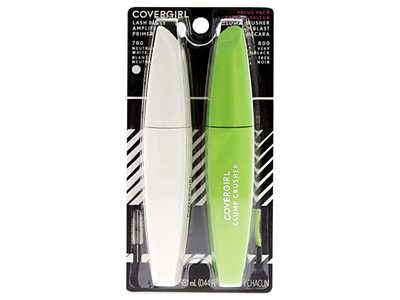 Covergirl Clump Crusher Mascara And Mascara Primer, 800 Very Black + 780 Neutral White Primer, Pack Of 2