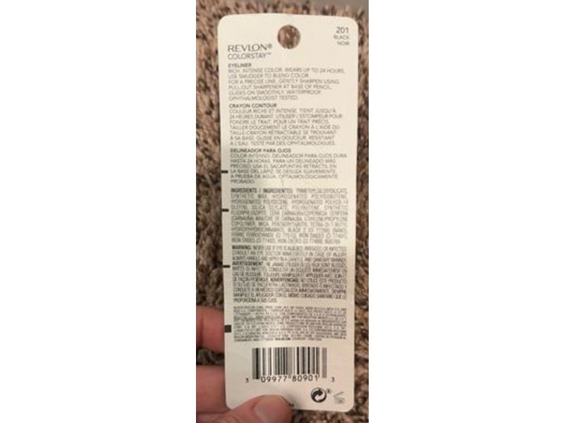 Revlon Colorstay Eye Liner, Black, 0.01 oz/0.28 g, Pack Of 2