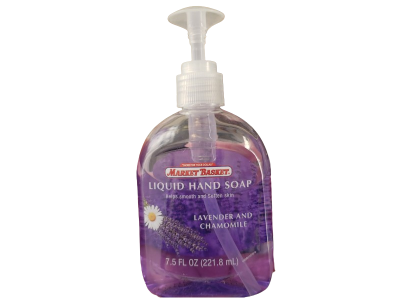 Market Basket Liquid Hand Soap, Lavender & Chamomile, 7.5 fl oz/221.8 mL