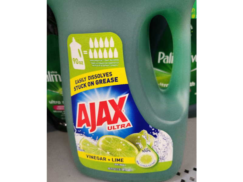 Ajax Ultra Dish washer, Vinegar + Lime, 90 fl oz